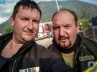Vaja: Požar v tovarni Intec MKD, Križe, 15. 9. 2018
