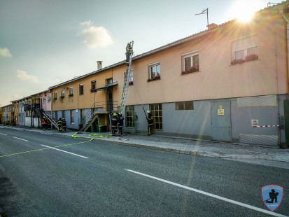 Vaja: Požar v tovarni Intec MKD, Križe, 15. 9. 2018