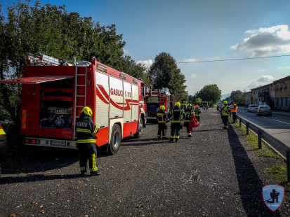 Vaja: Požar v tovarni Intec MKD, Križe, 15. 9. 2018