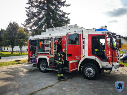 Vaja: Požar v OŠ Križe, 29. 9. 2018