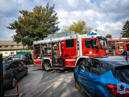 Vaja: Požar v OŠ Križe, 29. 9. 2018