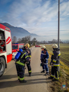 Dimniški požar, Cesta na Hudo, Kovor, 25. 12. 2016