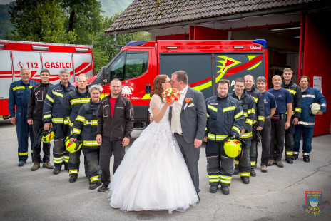 Gasilska šranga za Marijo in Domna