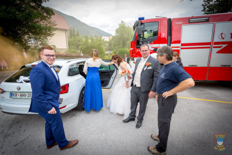 Gasilska šranga za Marijo in Domna