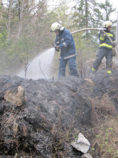 Požar v naravi, Podljubelj, 12. 4. 2011