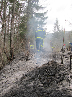 Požar v naravi, Podljubelj, 12. 4. 2011