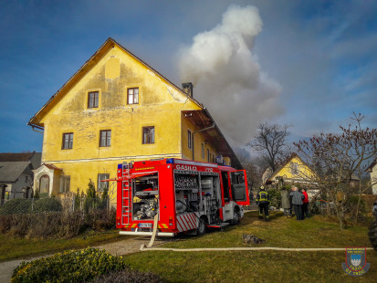 Dimniški požar, Cesta na Hudo, Kovor, 25. 12. 2016