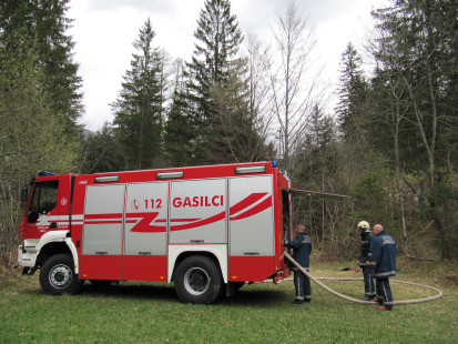 Požar v naravi, Podljubelj, 12. 4. 2011