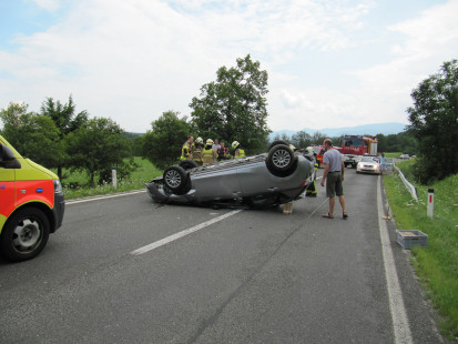 Prometna nesreča cesta Podtabor - Tržič, 28.7.2014