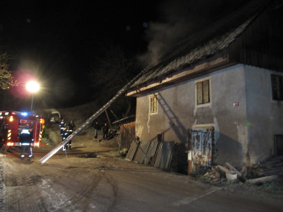 Požar v stanovanjski hiši, Podljubelj, 17. 11. 2011