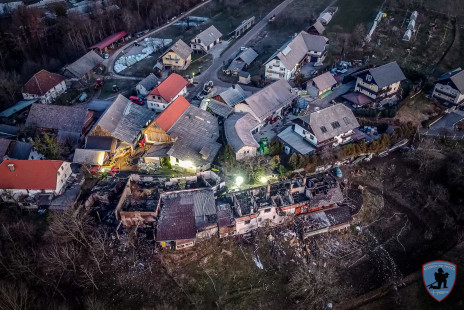 Požar gospodarskega poslopja in hiše, Hudo, 29. 1. 2020