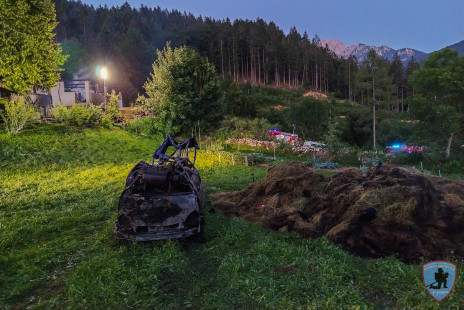 Požar gospodarskega poslopja, Potarje, 5. 7. 2020