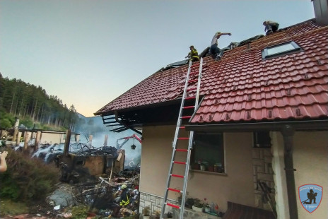Požar gospodarskega poslopja, Potarje, 5. 7. 2020