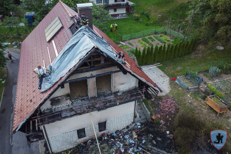Požar gospodarskega poslopja, Potarje, 5. 7. 2020