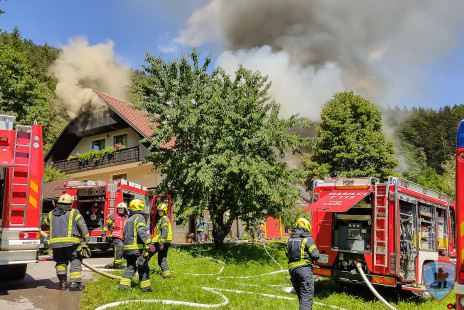 Požar gospodarskega poslopja, Potarje, 5. 7. 2020