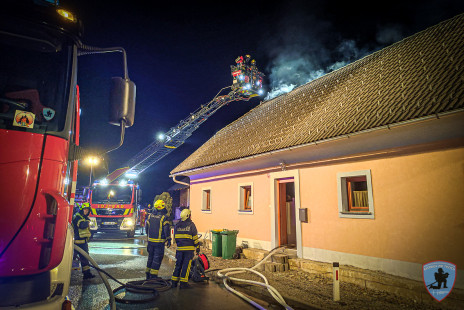 Požar stanovanjske hiše, Loka pri Tržiču, 24. 2. 2022
