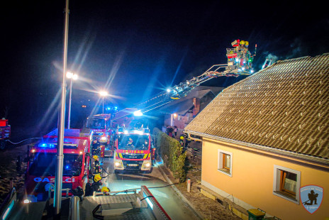 Požar stanovanjske hiše, Loka pri Tržiču, 24. 2. 2022