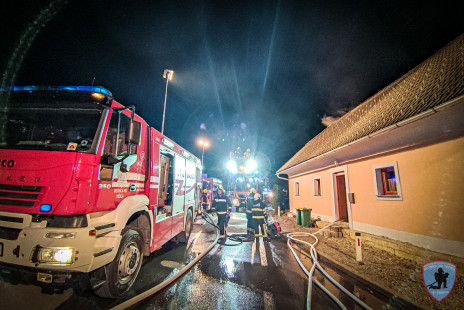 Požar stanovanjske hiše, Loka pri Tržiču, 24. 2. 2022