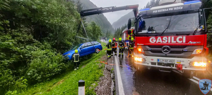 Prometna nesreča, RC Ljubelj - Bistrica pri Tržiču, 21.7.2023