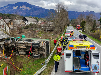 Prometna nesreča - cesta Podtabor - Bistrica pri Tržiču, 25.3.2025