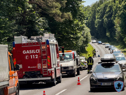 Prometna nesreča - cesta Podtabor - Bistrica pri Tržiču, 21.6.2025