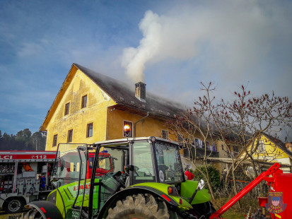 Dimniški požar, Cesta na Hudo, Kovor, 25. 12. 2016