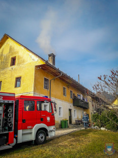 Dimniški požar, Cesta na Hudo, Kovor, 25. 12. 2016
