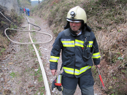 Požar v naravi, Podljubelj, 12. 4. 2011