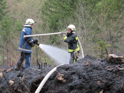 Požar v naravi, Podljubelj, 12. 4. 2011