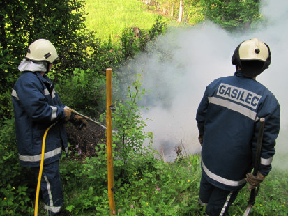 Požar slame, Leše, 19. 5. 2012