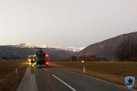Prometna nesreča, Podbrezje - Zvirče, 17. 2. 2019
