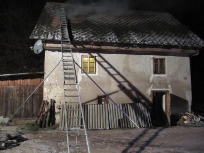 Požar v stanovanjski hiši, Podljubelj, 17. 11. 2011