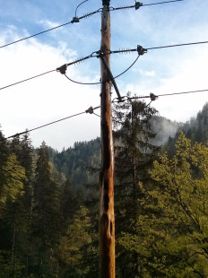 Požar električnega droga v Jelendolu, 1.5.2014