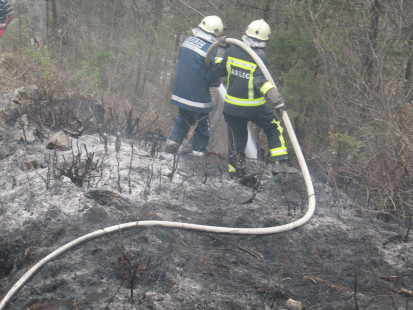 Požar v naravi, Podljubelj, 12. 4. 2011