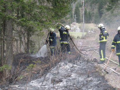 Požar v naravi, Podljubelj, 12. 4. 2011